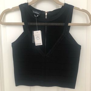 NWT Bebe Midriff Bodycon Top